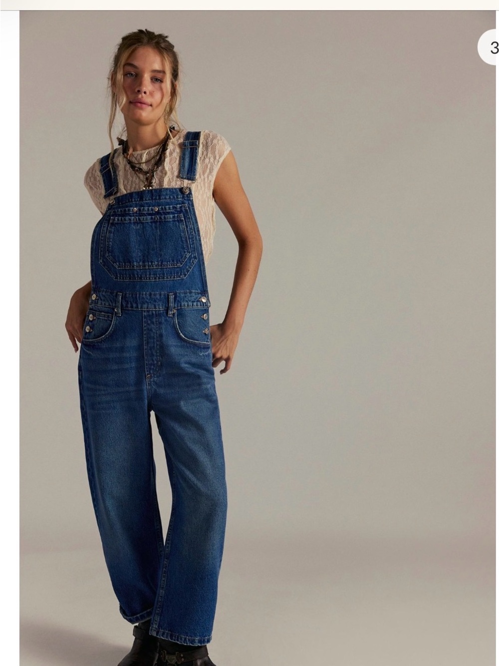Free People Indigo Denim Overalls - Women's